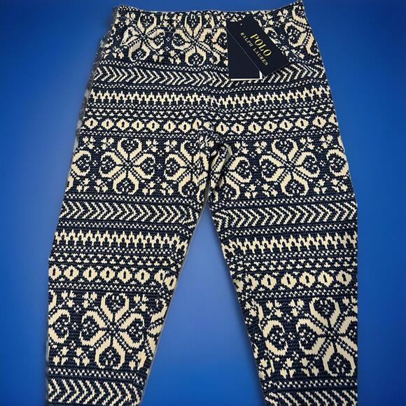 Polo Ralph Lauren Girl’s Fair Isle Print HOLIDAY Leggings  Size L ((12-14) - Picture 2 of 6